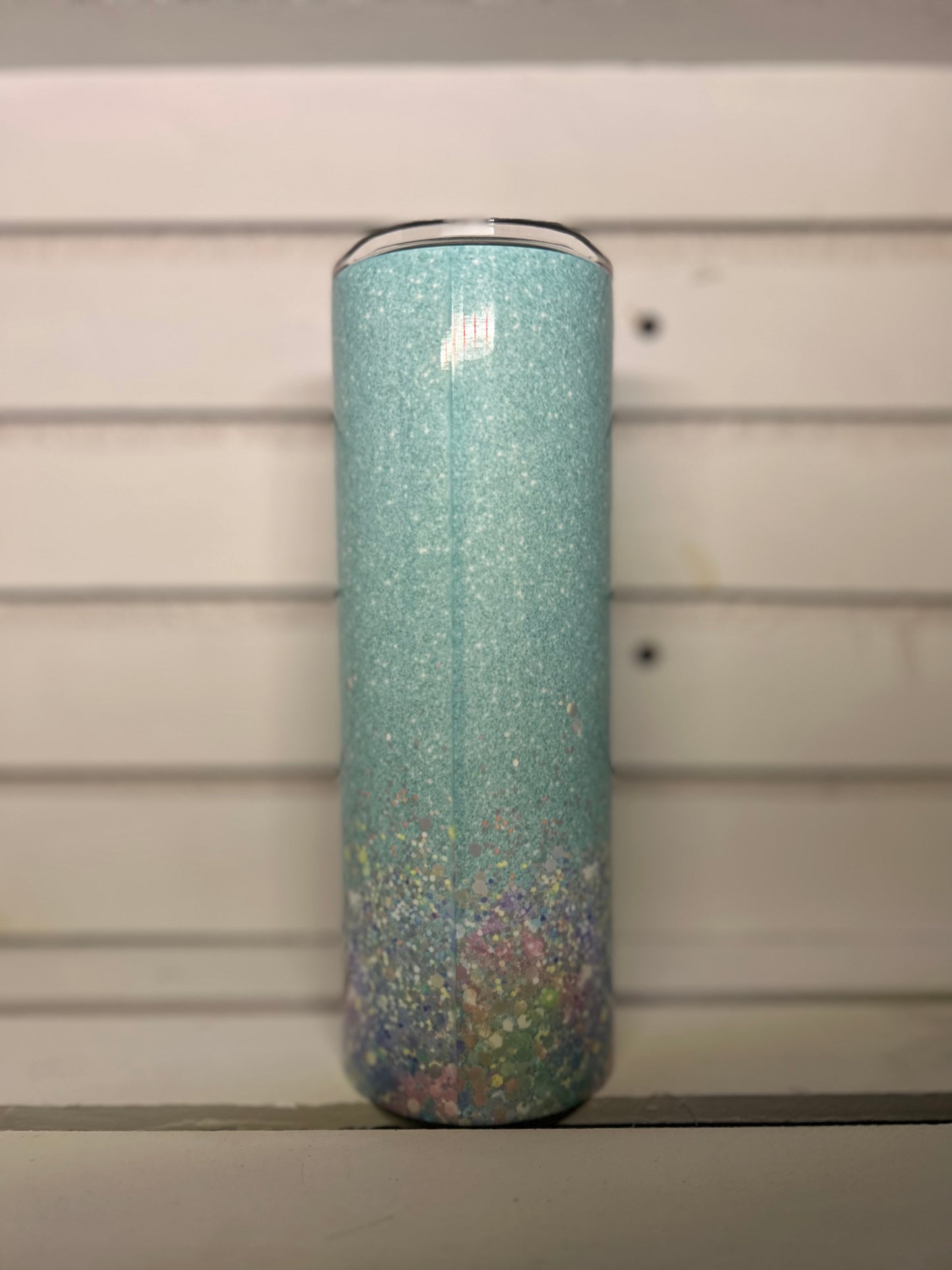 Mom Custom Teal Glitter